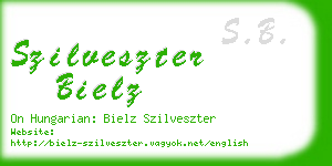 szilveszter bielz business card